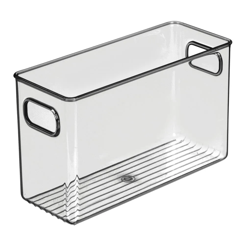 mDesign Kühlschrankkorb Aufbewahrungsbox 2er Set grau