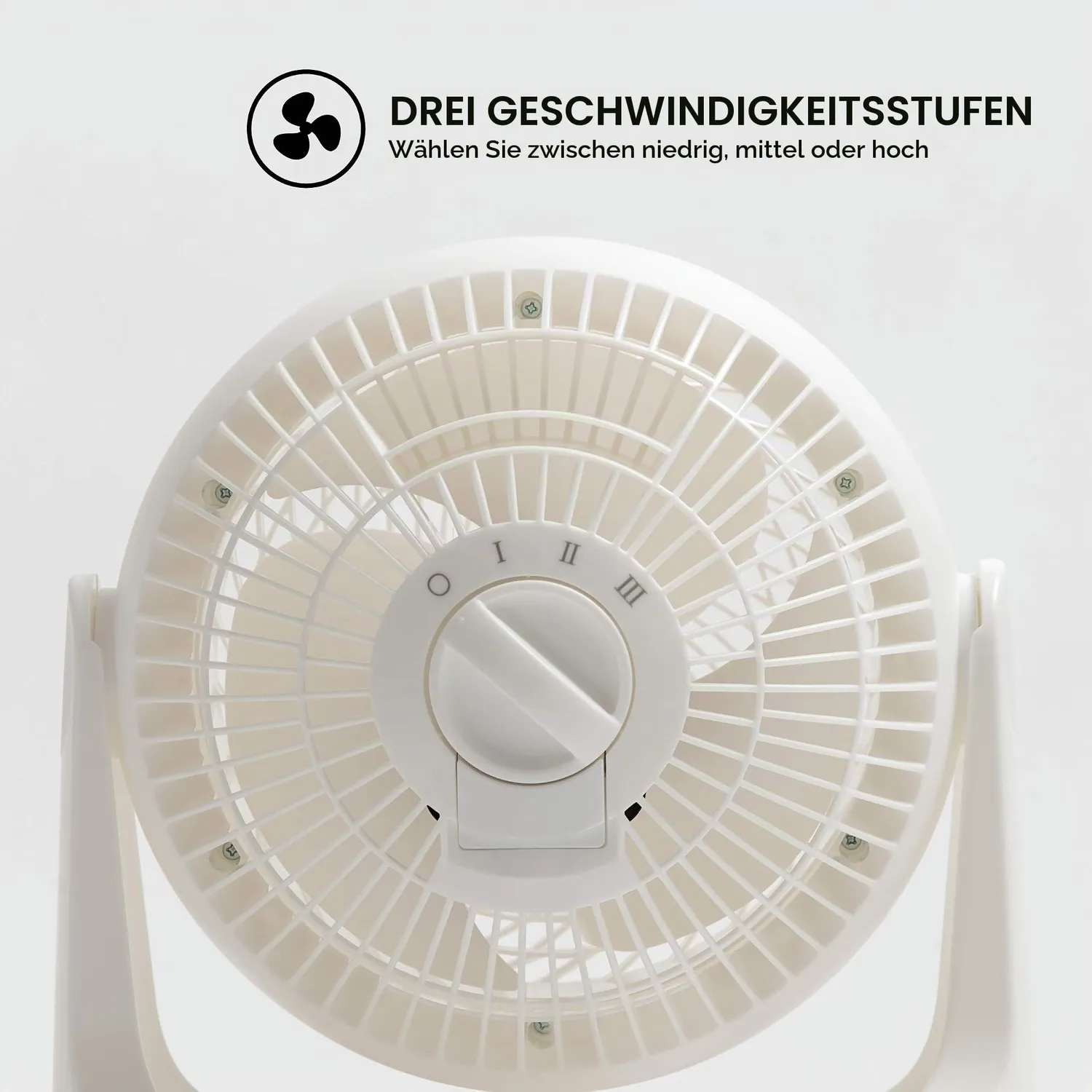 Woozoo PCF-HE18 Tischventilator weiß 23 m² kompakt