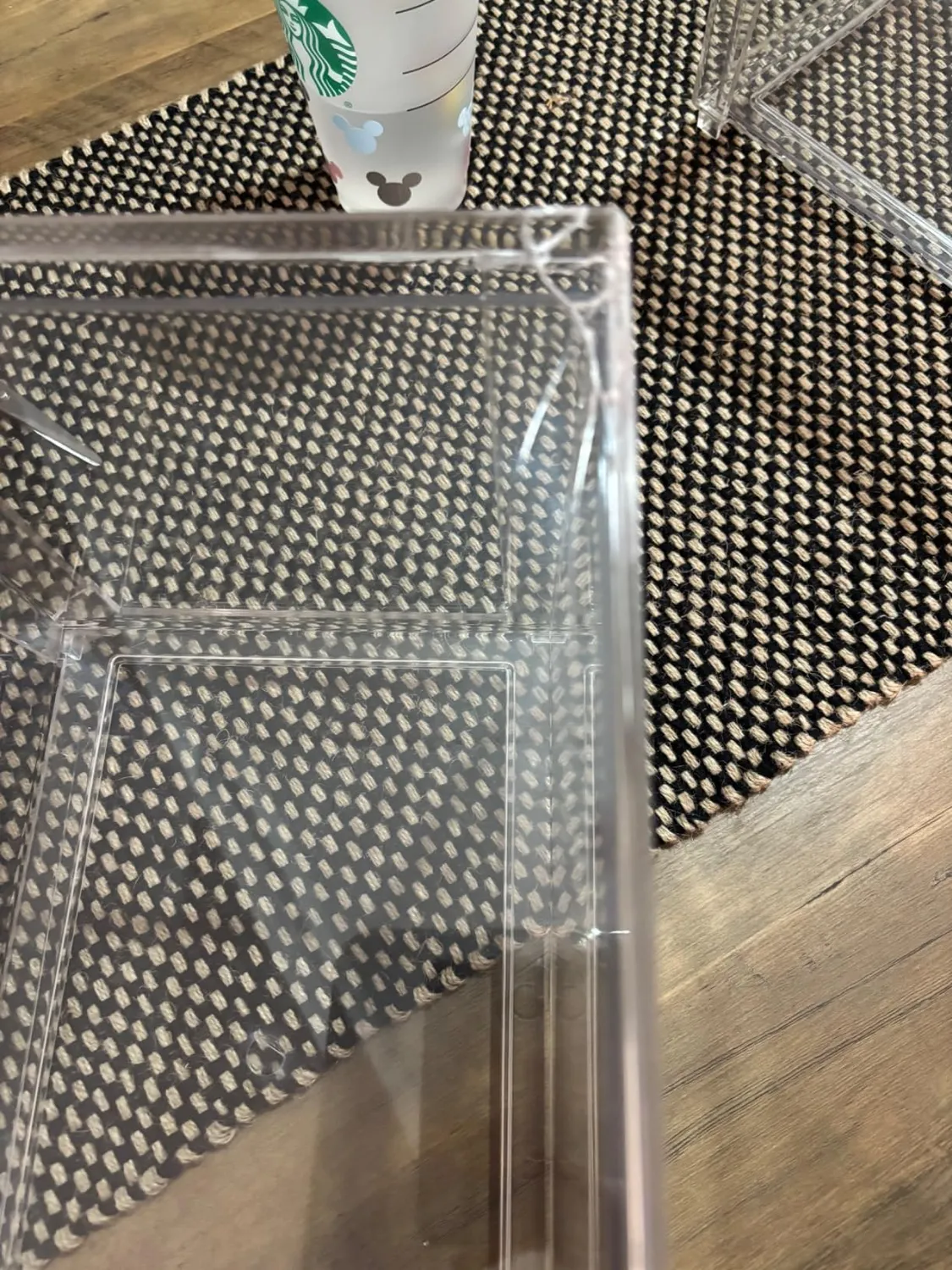 mDesign Schuhbox transparent 4er-Set stapelbar Kunststoff