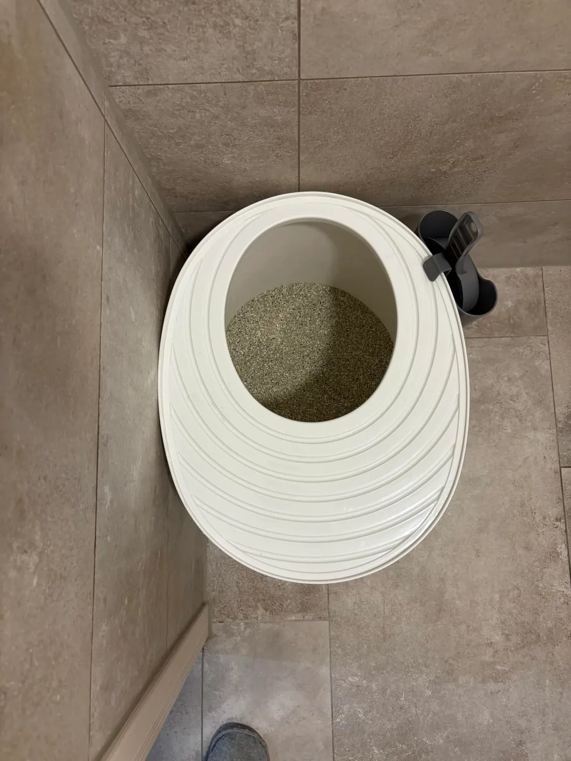 Iris Ohyama PUNT-530 Katzentoilette Grau mit Deckel