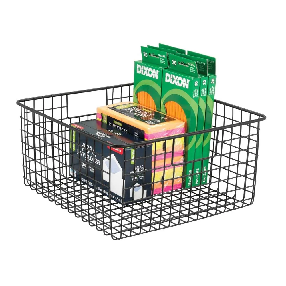 M Design Schreibtisch Organizer Gitterbox 4er-Set schwarz