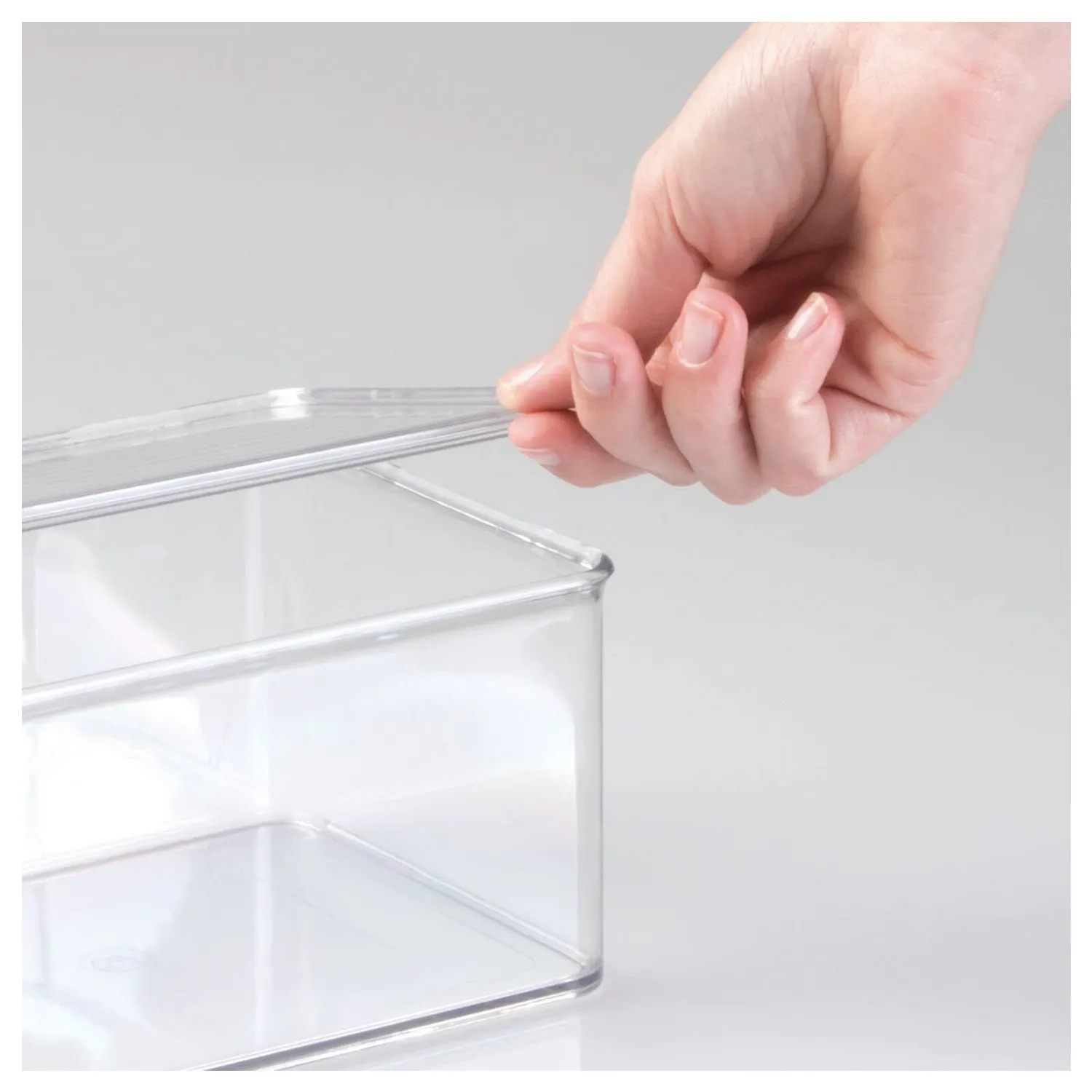 M Design Aufbewahrungsbox Deckel transparent stapelbar