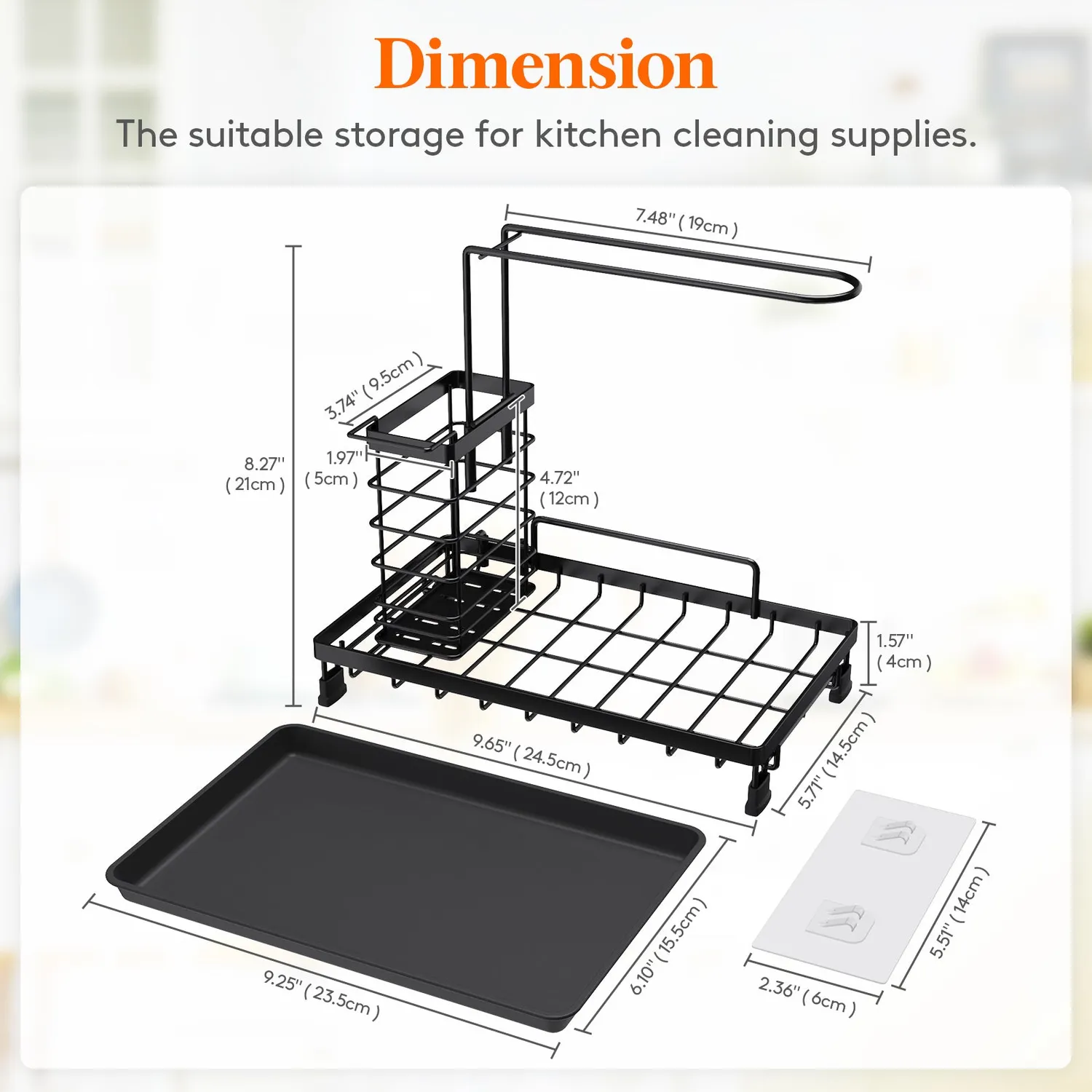 Lifewit Spülbecken Organizer Küchen Caddy Abtropfhalter