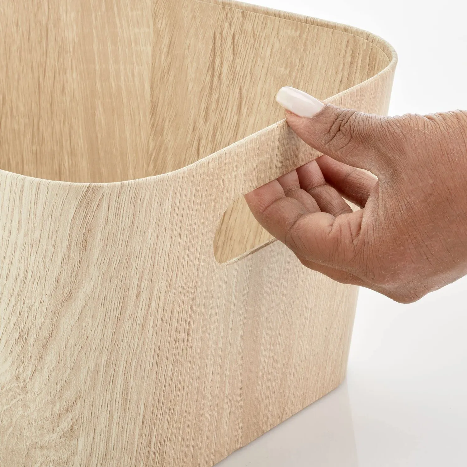 mDesign Aufbewahrungsbox 2er-Set weiß Karton lebensmittelsicher