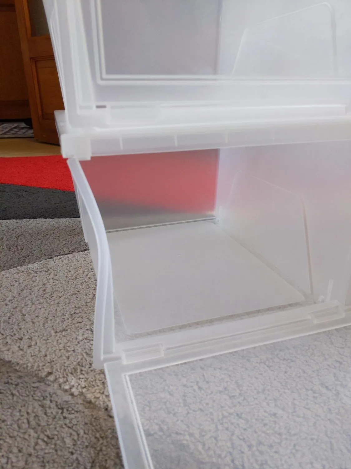 Iris Ohyama EUNS Schuhbox 6x14L transparent bis Größe 46