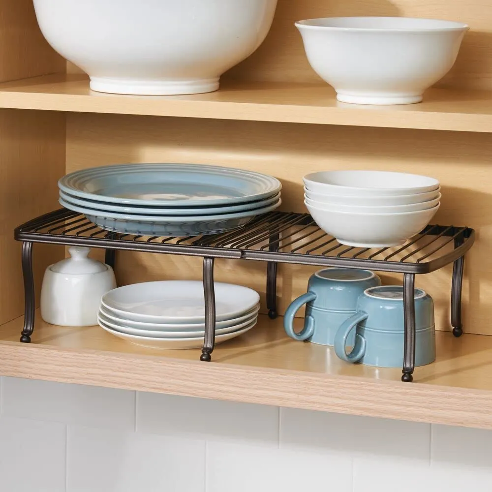 mDesign Drahtregal bronze erweiterbar 32-57 cm