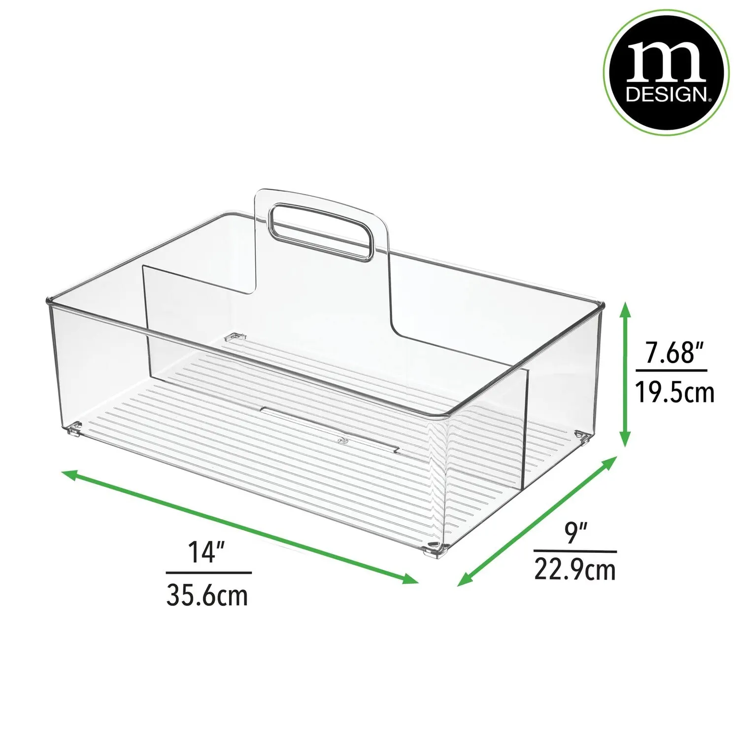 mDesign Putzmittel-Caddy mit Griff durchsichtig Einzelpack