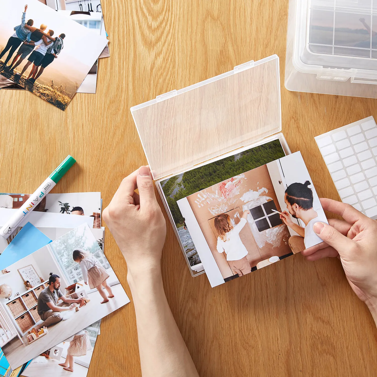 Lifewit Fotobox 13x18 9 Fächer für 900 Fotos