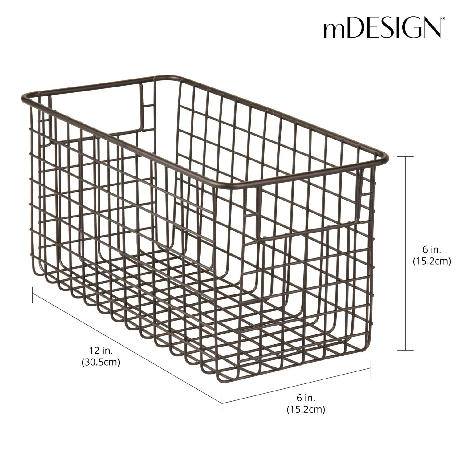 M Design Vorratskorb Metall Draht mit Griffen