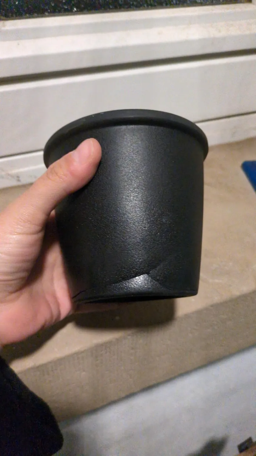 BOMCLAP Hängeblumentopf 4er Set schwarz Melamin