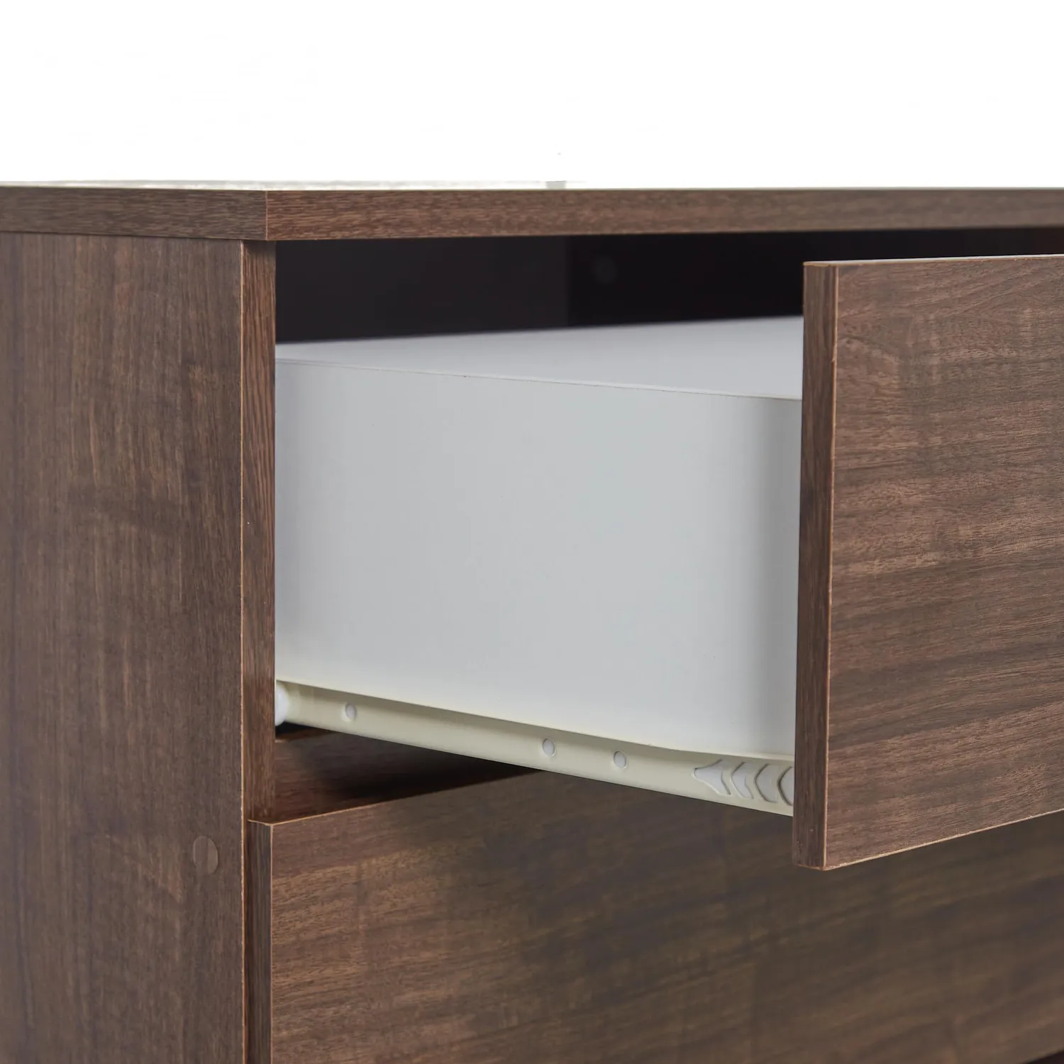 Iris Ohyama Wooden Chest WCH-590 Kommode braun 4 Schubladen