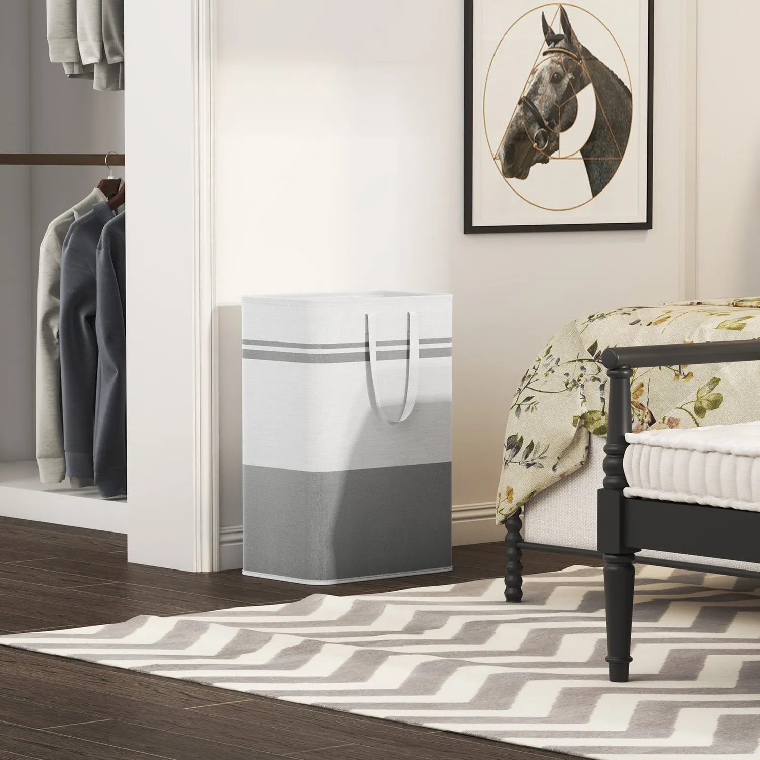 Lifewit Wäschekorb 2x 80 L faltbar Polyester wasserdicht