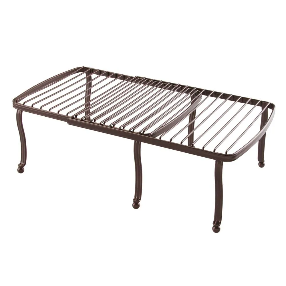 mDesign Drahtregal bronze erweiterbar 32-57 cm