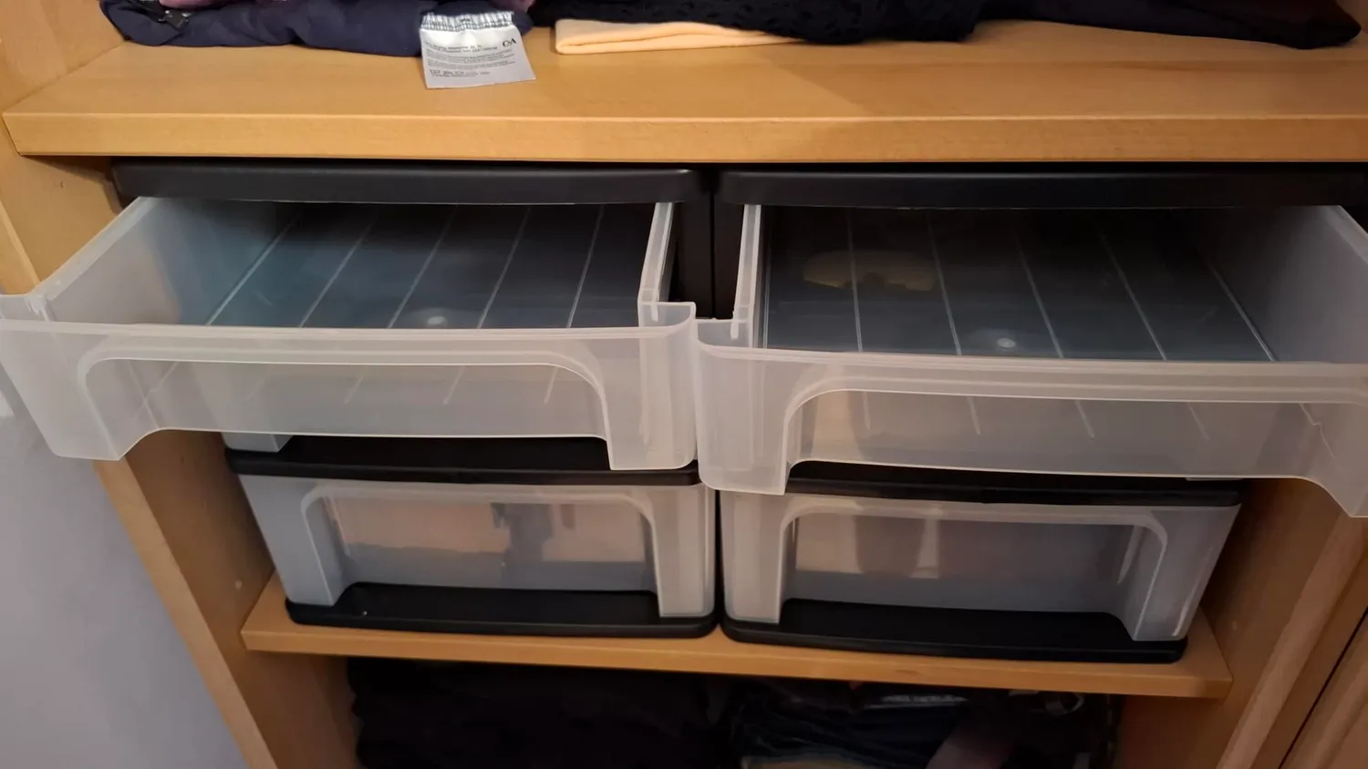 Iris Ohyama Organizer Chest OCH-2021 Schubladenbox Schwarz Mix A4
