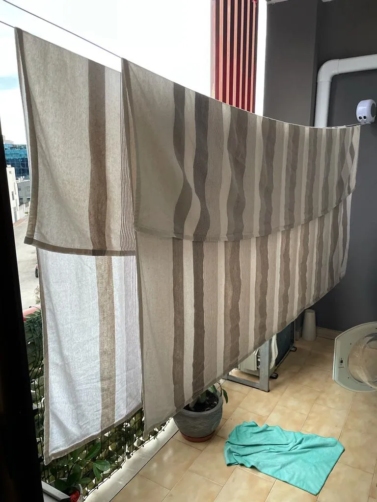 mDesign Wäscheleine ausziehbar weiß 12,8 m Wandtrockner