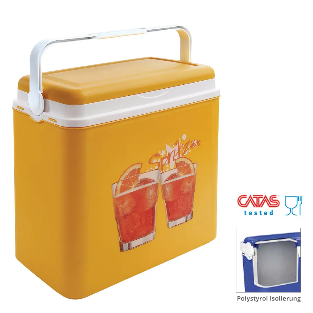 Kreher Kühlbox 24 Liter Blau passive Box mit Deckel
