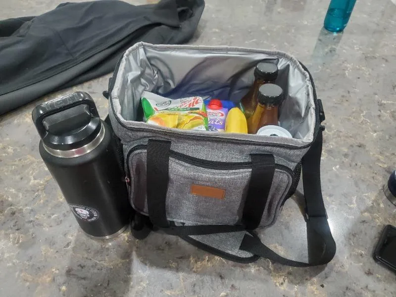 Lifewit Kühltasche 15L Grau Groß Isolierte Picknicktasche