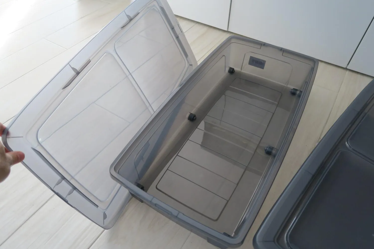 Iris Ohyama MCB-UB Unterbettbox 35L 2er-Set grau