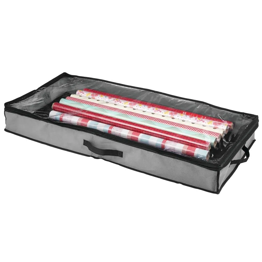 mDesign Unterbettkommode 2er-Set dunkelgrau 101cm