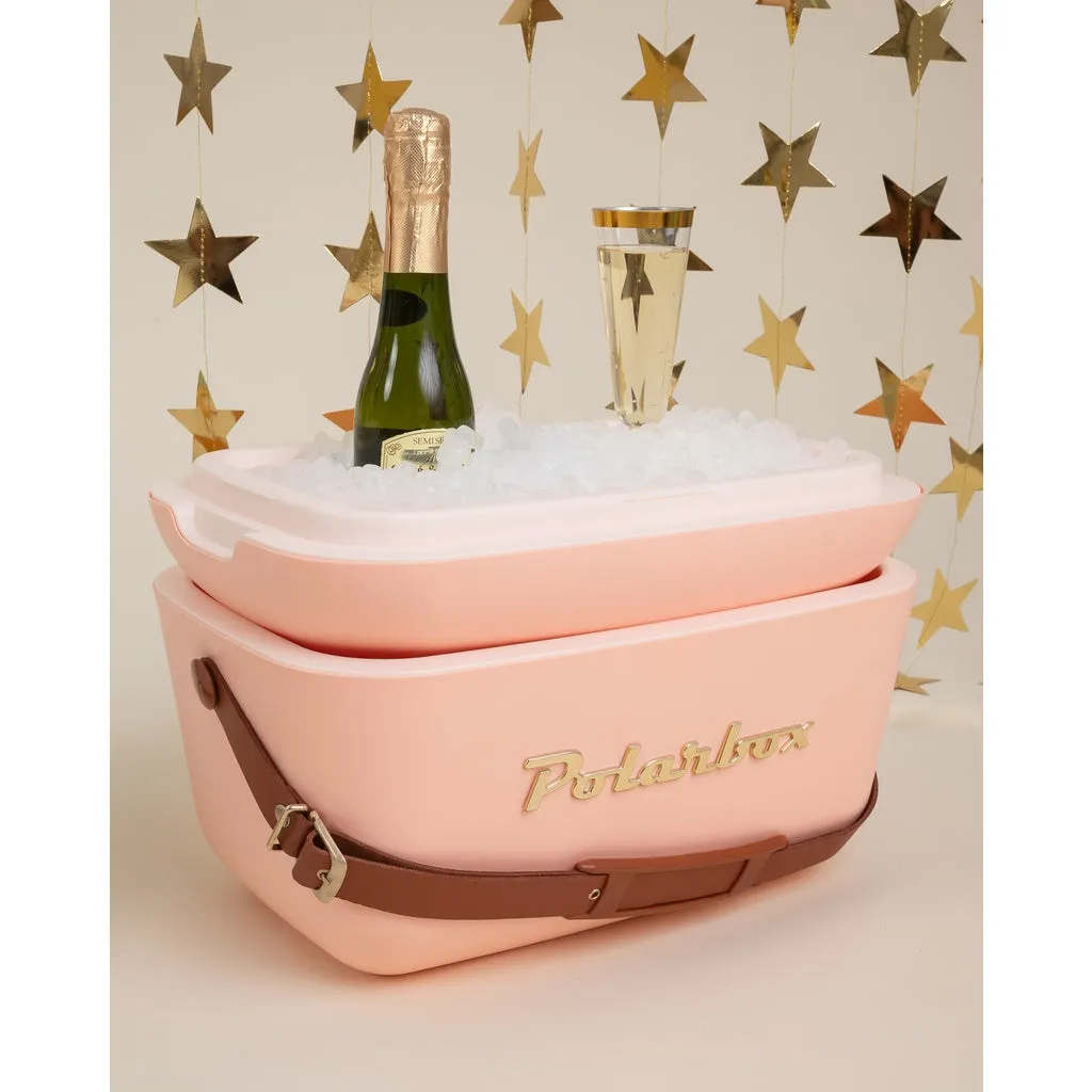 Kreher Polarbox 20 Liter Kühlbox Coral Gold Retro mit Gurt
