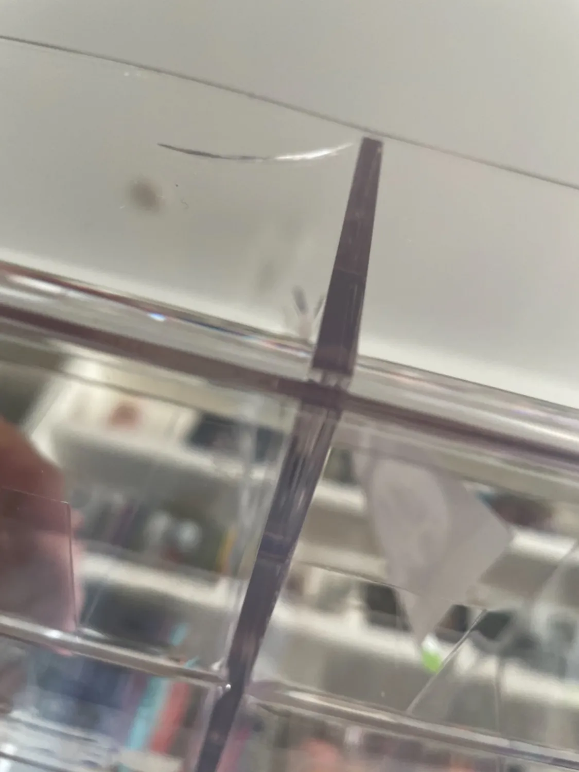 mDesign Teebox Aufbewahrungsbox transparent 8 Fächer Kunststoff