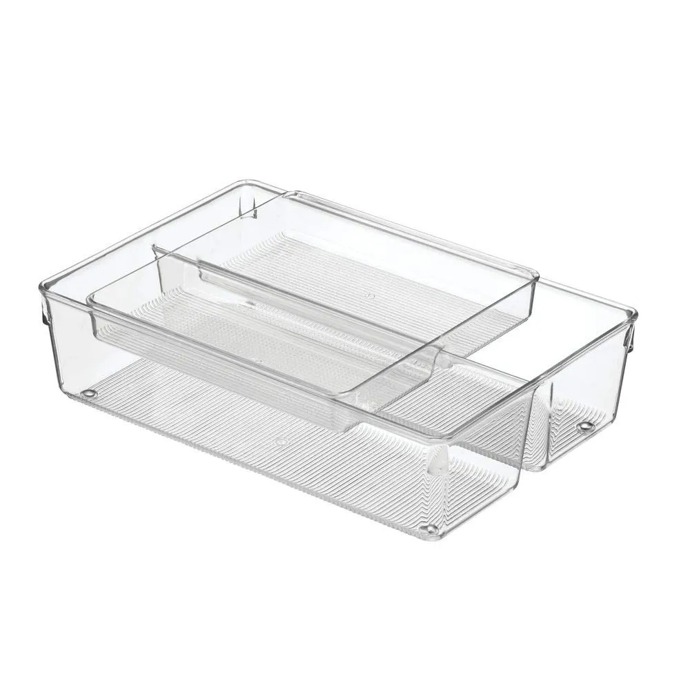 mDesign Schubladen Organizer Besteckeinsatz 30,5cm 4 Fächer