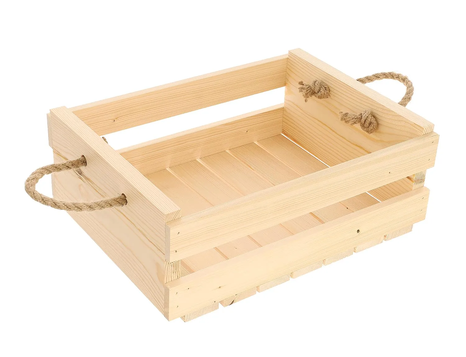 GoodFreshDecor Holzkiste 3er-Set Natur 40x30x16 cm