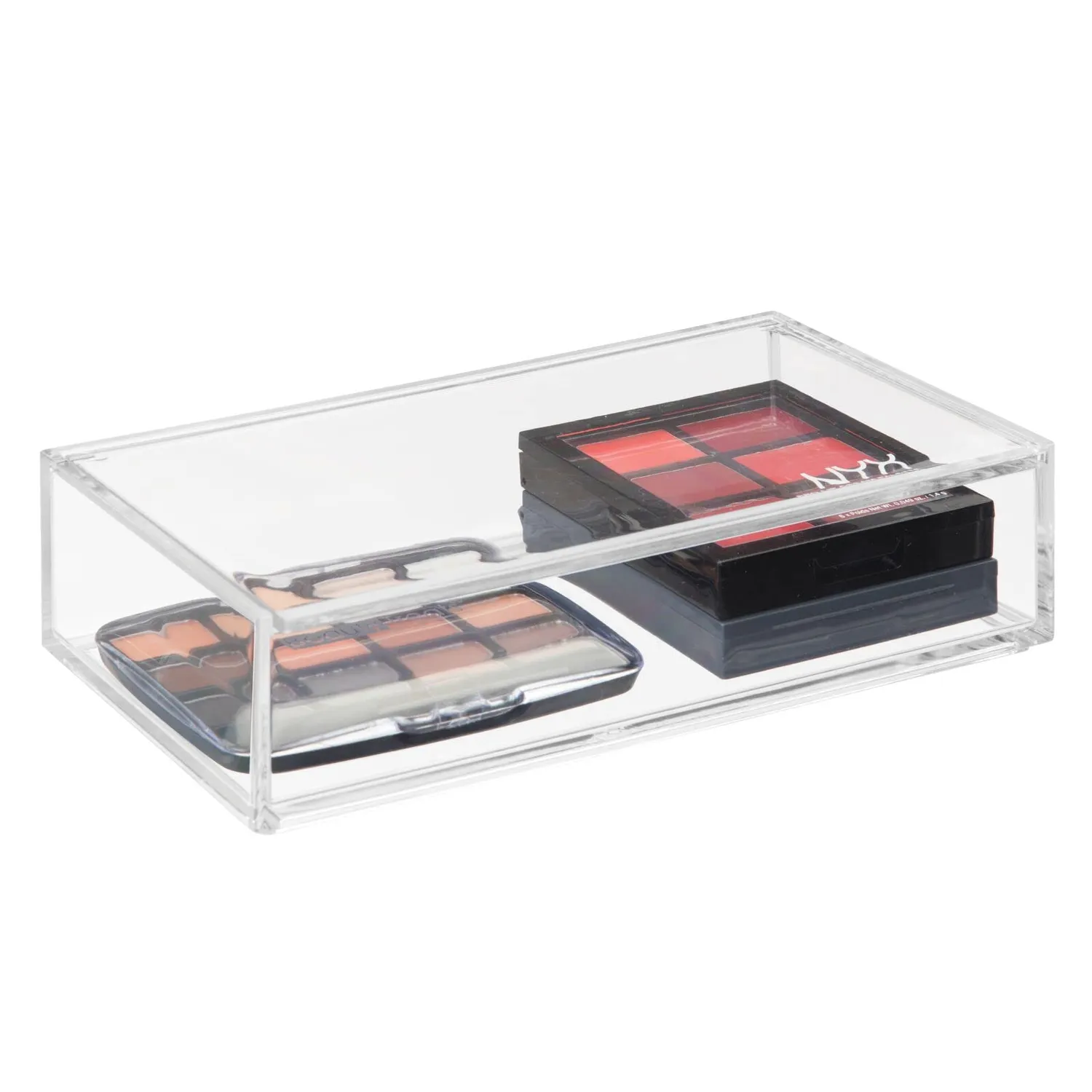 mDesign Kosmetik Organizer Box transparent Deckel