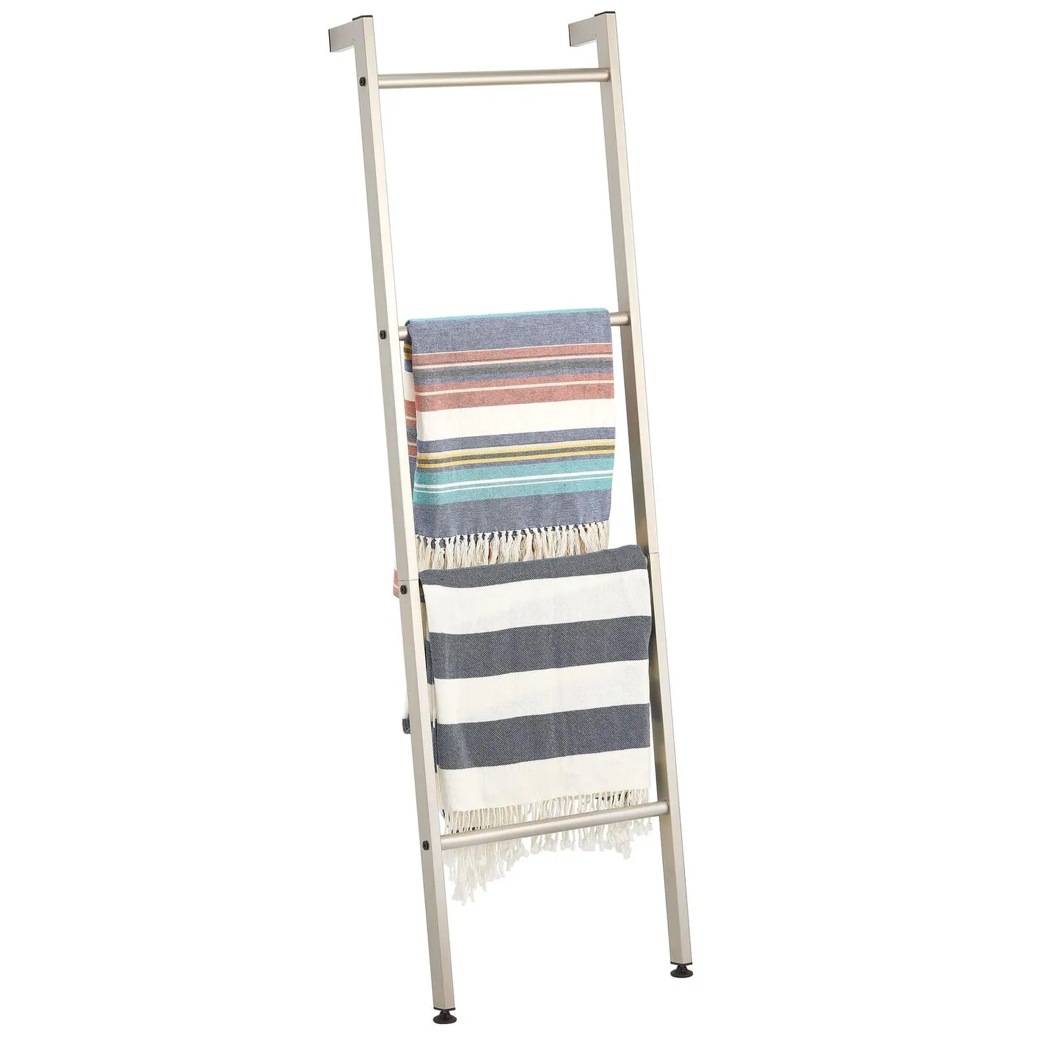 mDesign Handtuchleiter Handtuchständer beige 4 Ebenen Metall