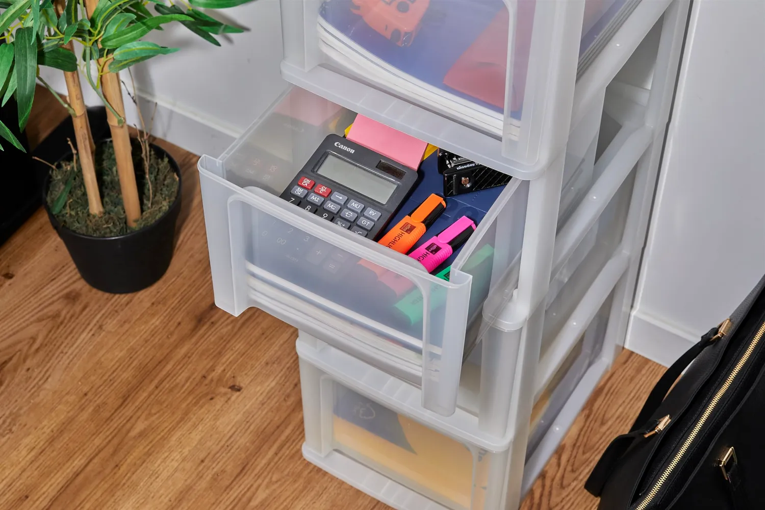 Iris Ohyama Organizer Chest OCH-2500 Schubladenbox weiß 5x13L A4