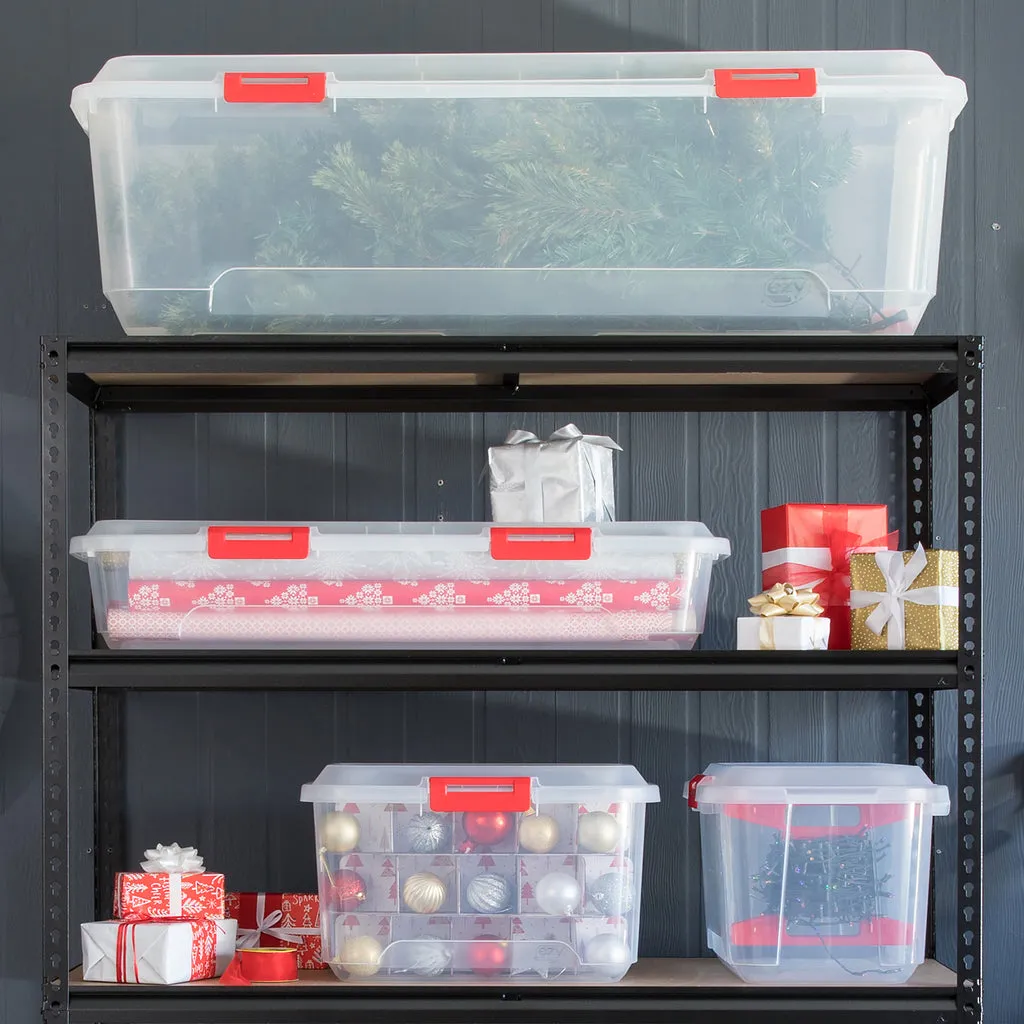 Kreher Weihnachtsbaumbox XXL Transparent 1er mit Rollen