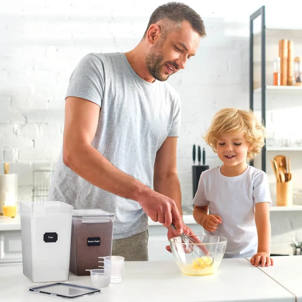 Lifewit Vorratsdosen 4x5,2L mit Deckel Luftdicht