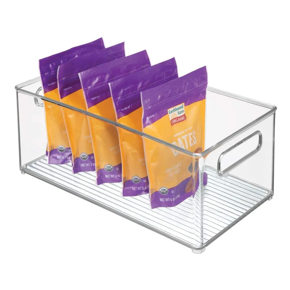 mDesign Kühlschrank-Organizer 8er-Set Transparent 37,1 cm