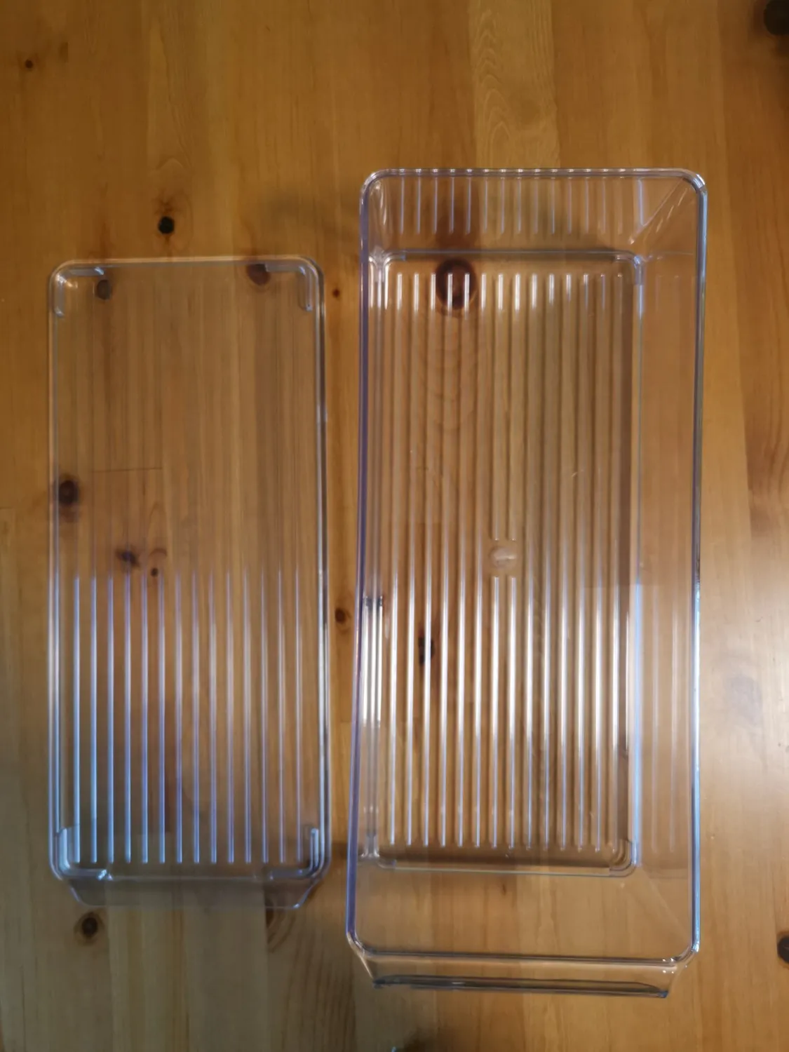 mDesign Aufbewahrungsbox Deckel transparent 4er-Set