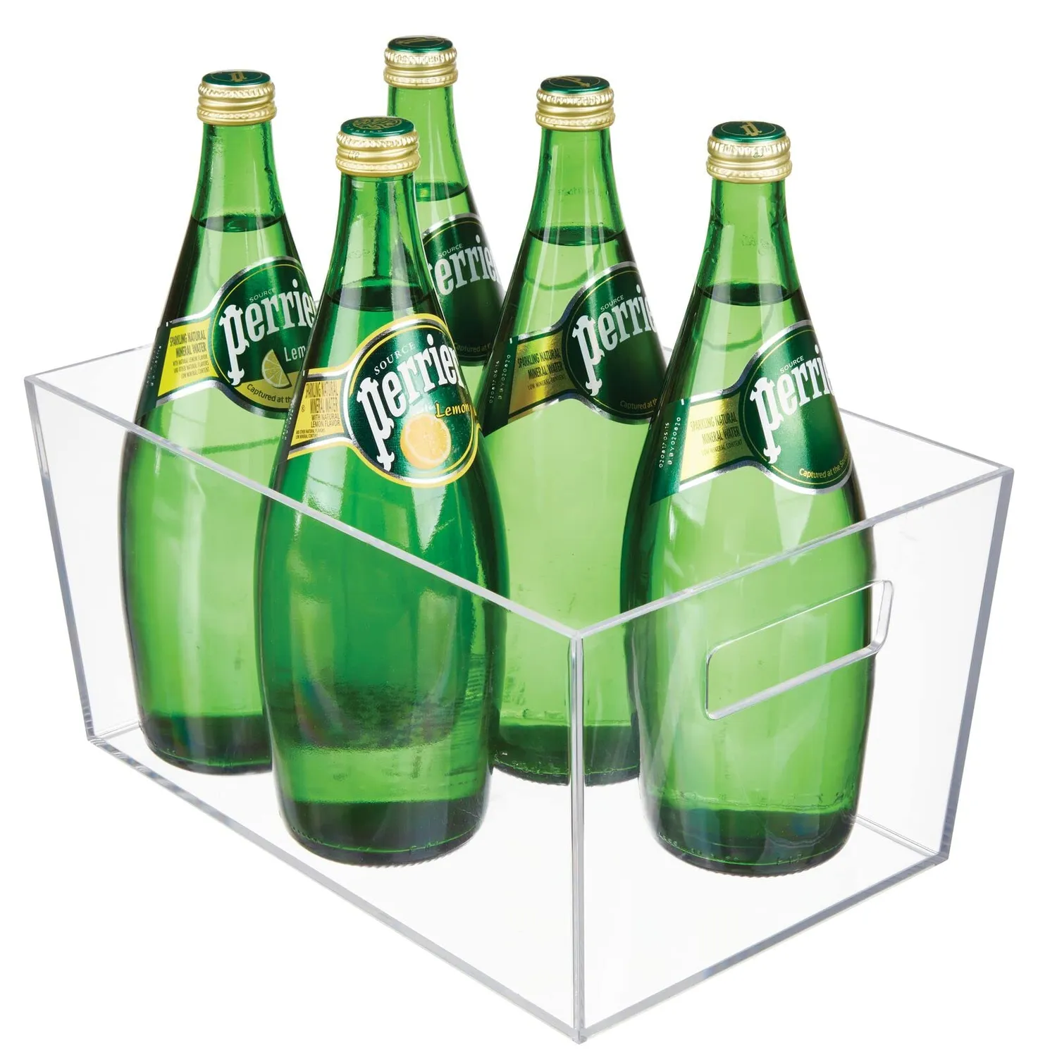 mDesign Aufbewahrungsbox mit Griffen 4er-Set transparent