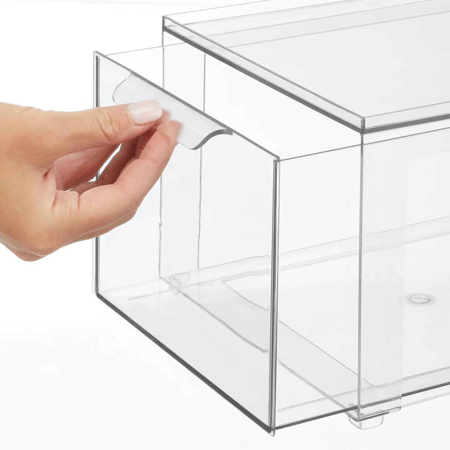 mDesign Kosmetikorganizer Schubladenbox Transparent 2er Set