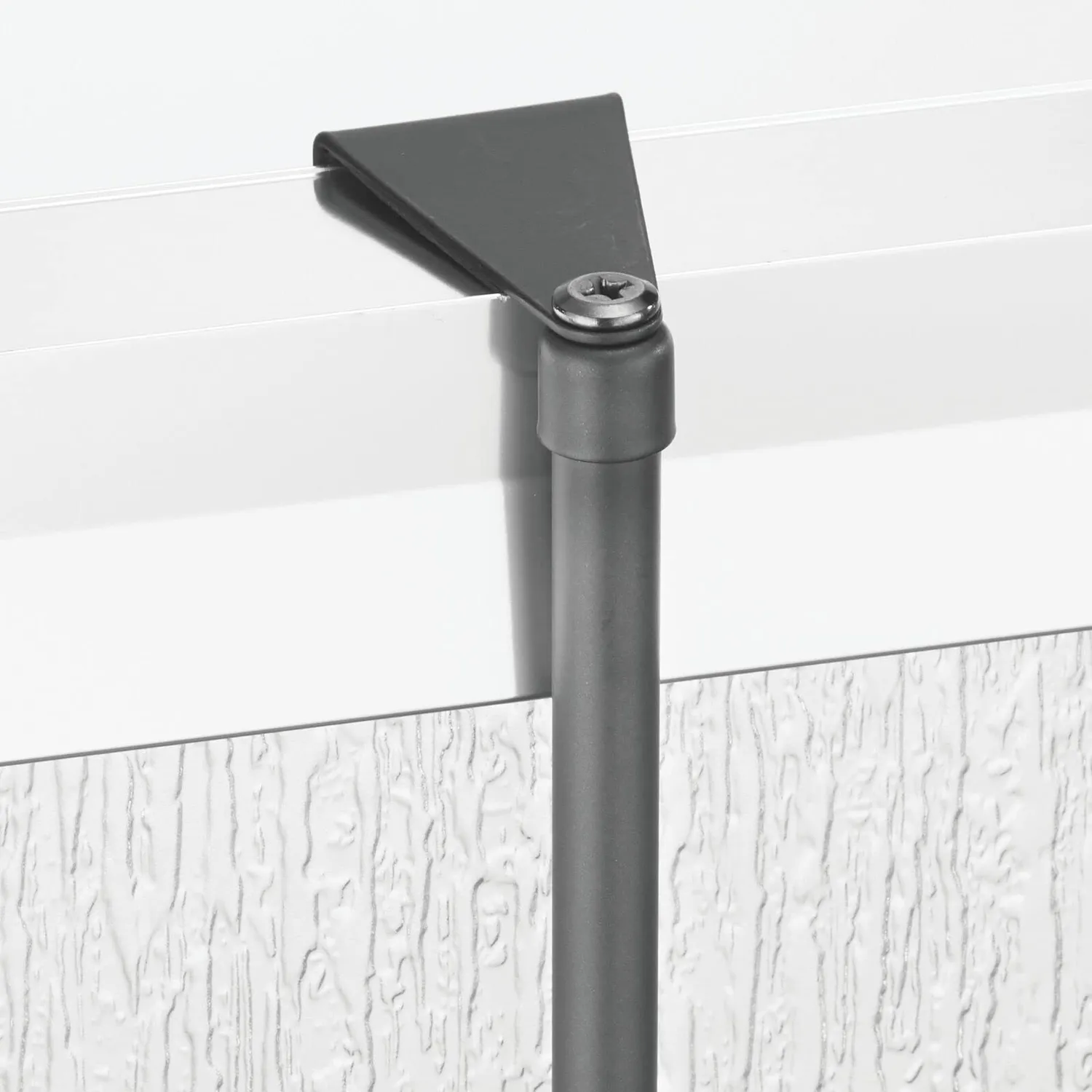 mDesign Duschablage zum Hängen Duschregal 2 Körbe grau