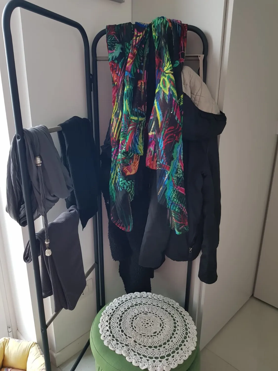 Iris Ohyama PI-B5M Kleiderständer Weiß faltbar