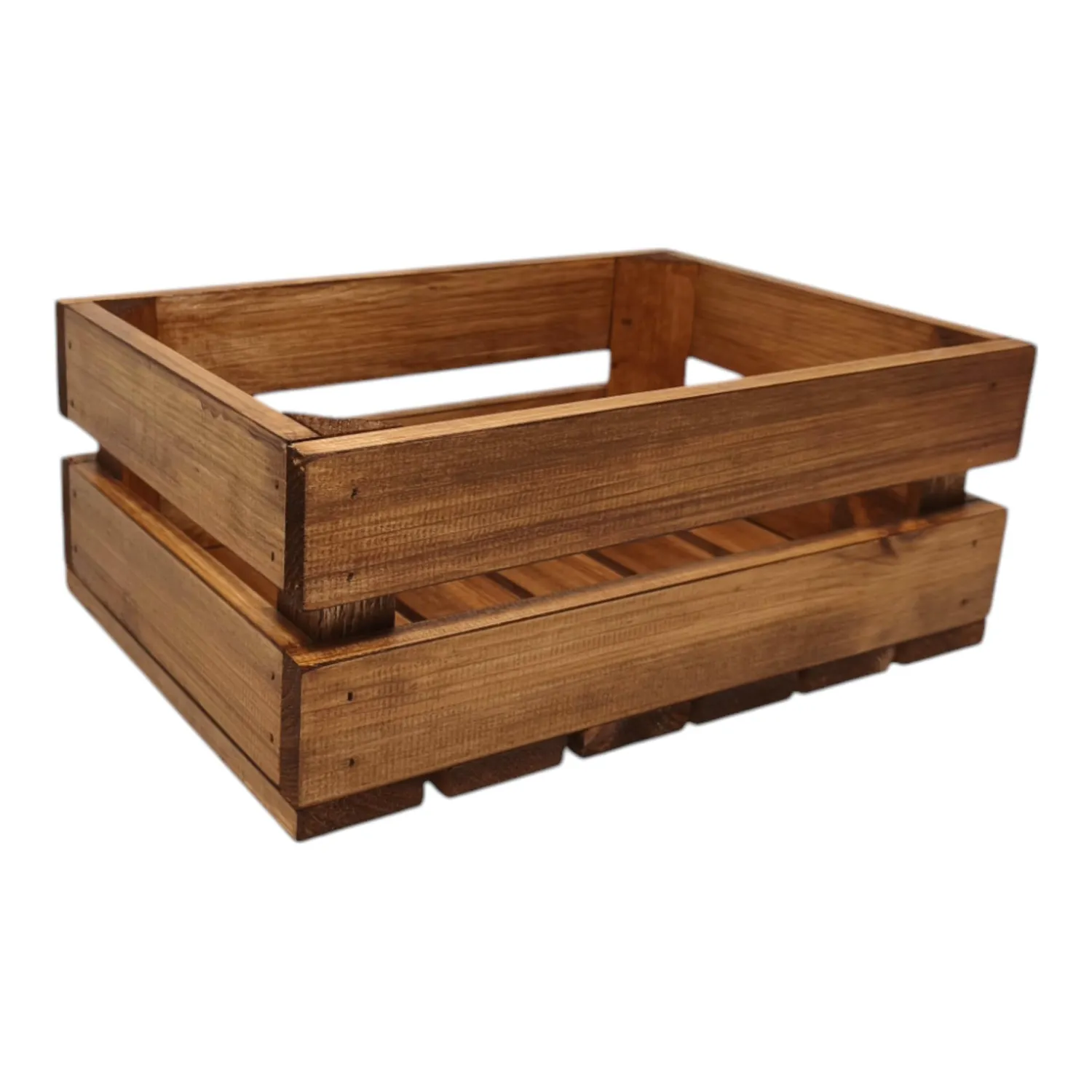GoodFreshDecor Holzkiste 30x20x12 braun Kiefernholz