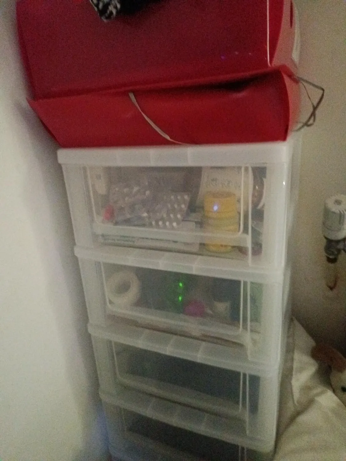 Iris Ohyama DDOCH-2500 Schubladenbox weiß 5x13L
