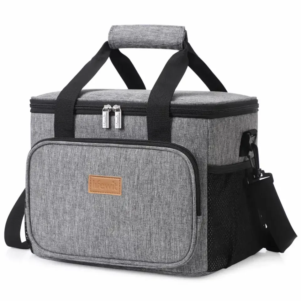 Lifewit Kühltasche 15L Grau Groß Isolierte Picknicktasche