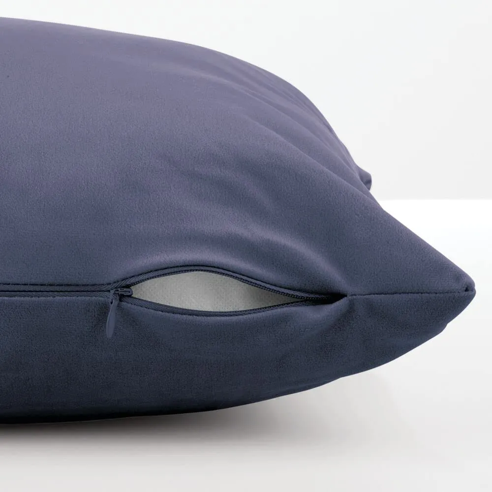 M Design Kissenhüllen Samt 2er-Set dunkelblau