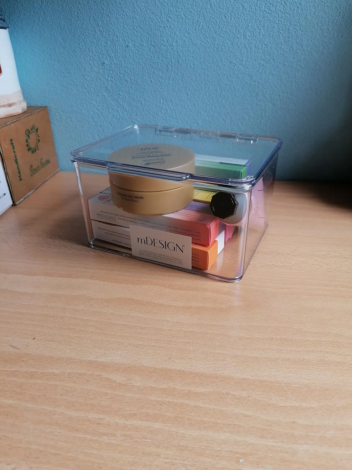 mDesign Spielzeugbox transparent 4er-Set mit Deckel Kunststoff