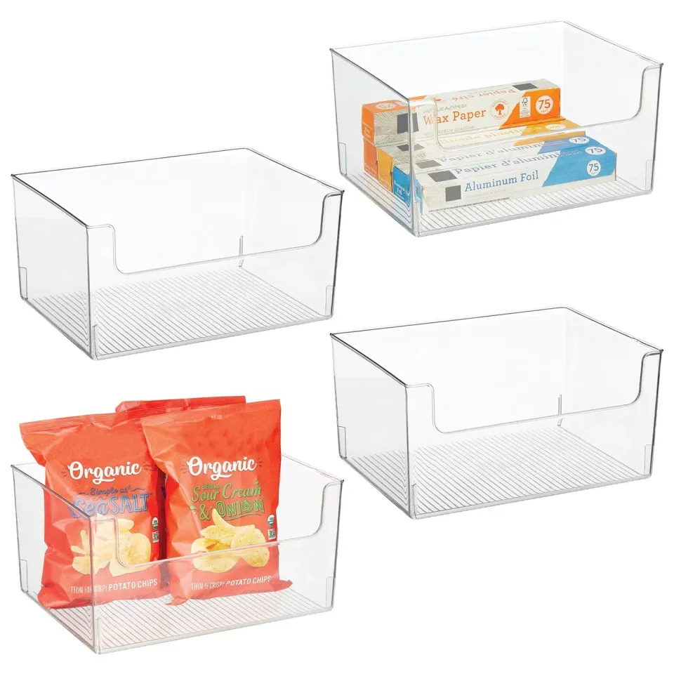 M Design Lebensmittelbox Kühlschrankbox 4er durchsichtig