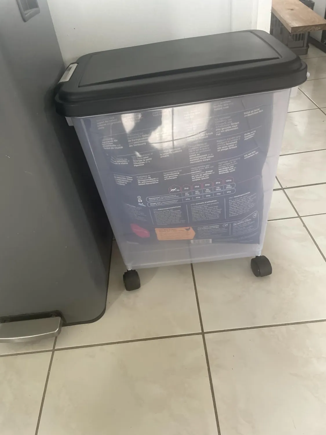 Iris Ohyama MP-8 Futterbox 30L schwarz luftdicht