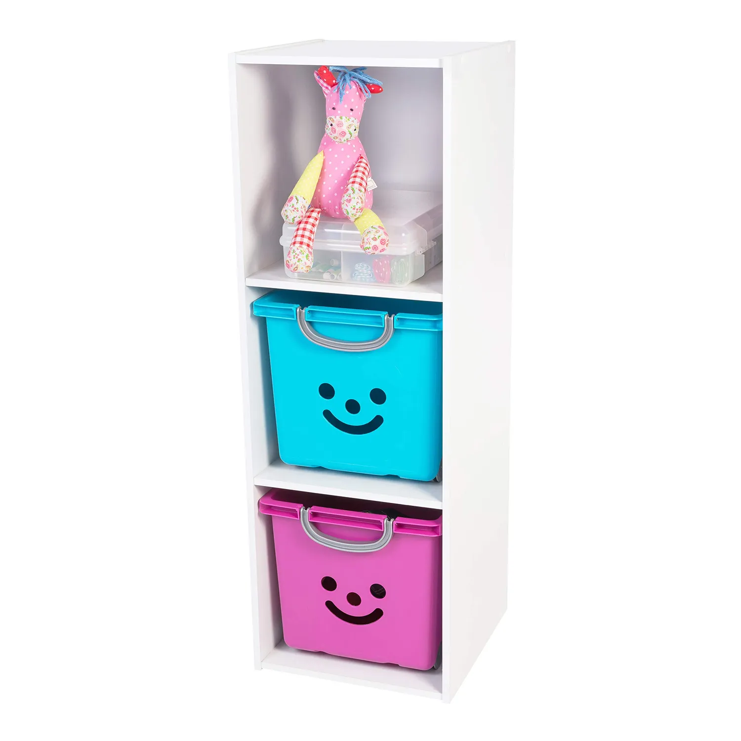 Iris Ohyama Kids KCX-9 Regal Grau 9 Fächer Holz