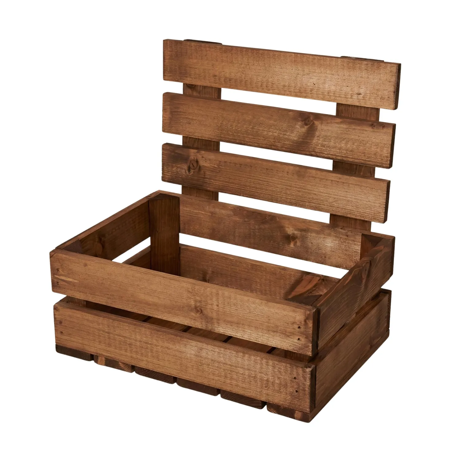 GoodFreshDecor Holzkiste Rankhilfe 30x20x30 Kiefer braun Blumenkasten