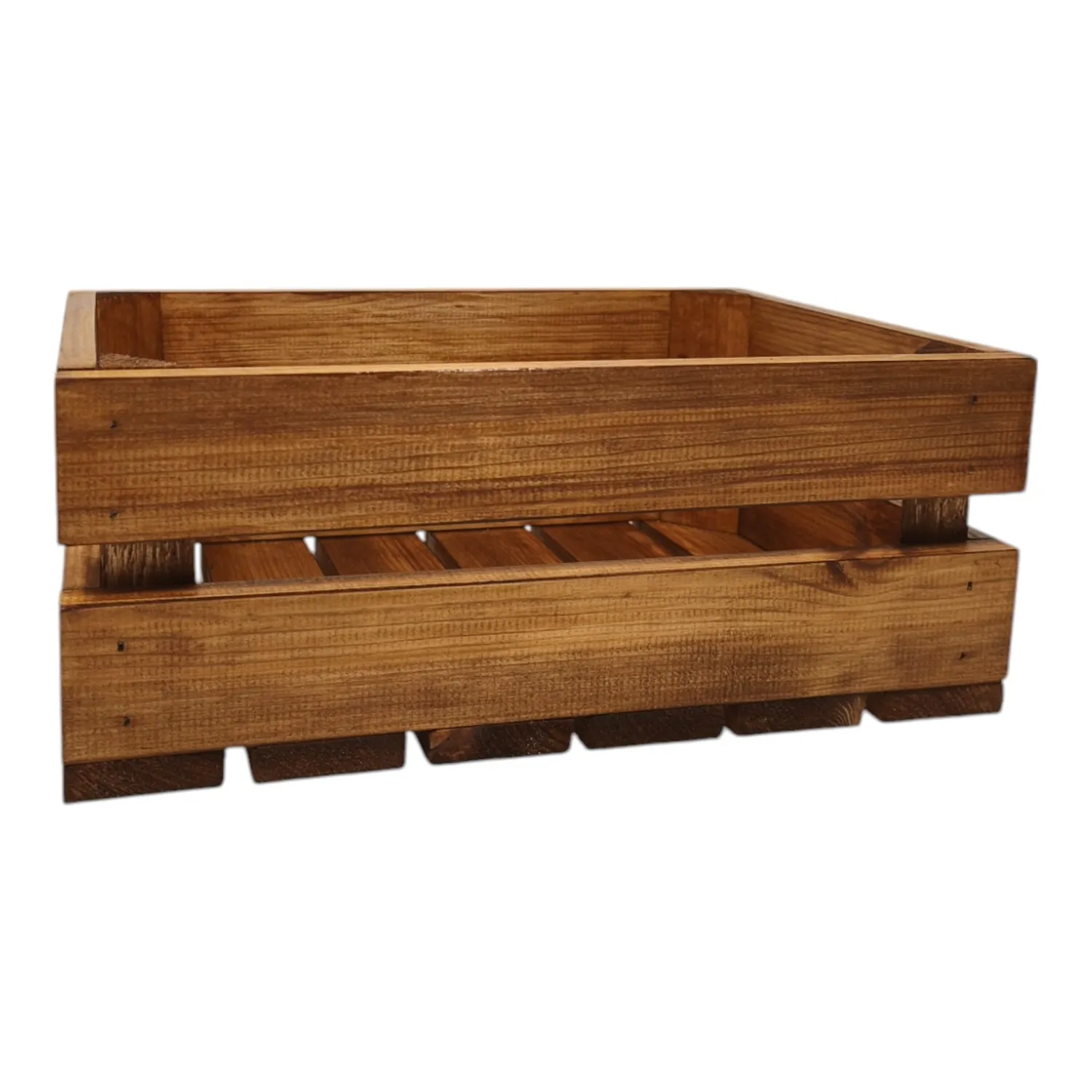 GoodFreshDecor Holzkisten 3er Set 30x20x12 cm braun
