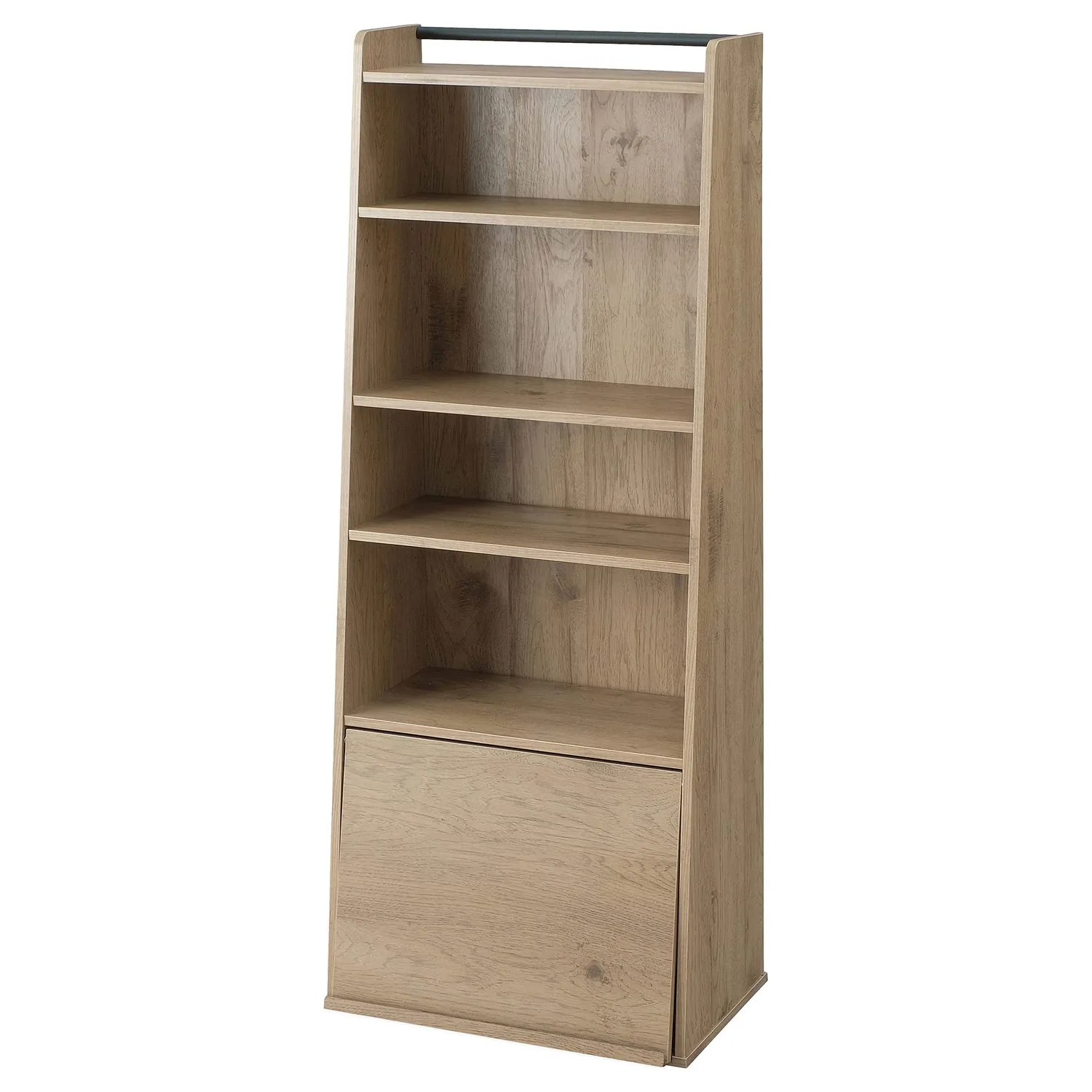 Iris Ohyama IWMG-5 Bücherregal aschbraun mit Klapptür