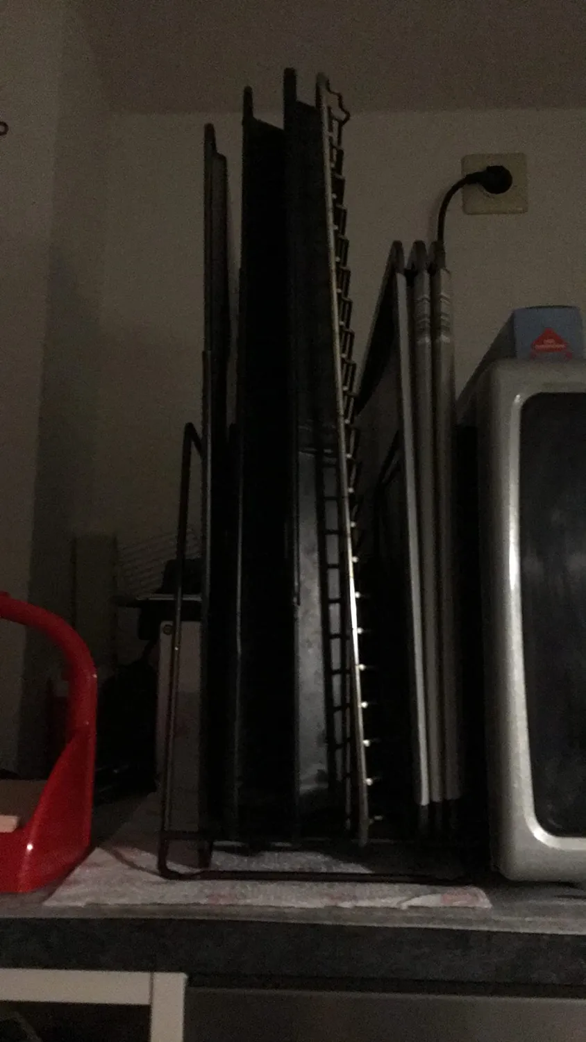 mDesign Deckelhalter Metall 2er-Set silberfarben fünffach